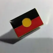 Aboriginal Flag badge, Hat Pin, Lapel Pin, Red, Black, Yellow 1 clutch