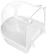 JOINPAYA 1Set Bird Bathing Box for Parrots Finches Durable Bird Bath Basin with Easy Installation for Bird Cages Parrot Shower Box Accessories for Home Pet Store Use