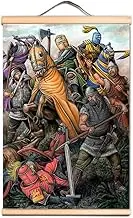 Upgrade Your Room & Studio Decor with Knights Templar Wall Art Poster & Medieval Crusader Warrior Poster Canvas Scroll Painting B1