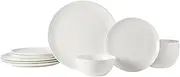 [Mikasa] Mirabel Vegan Bone Chip Resistant 12 Piece Dinnerware Set, Service for 4 White