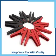 Universal Pack(10) Car Battery Alligator Clip Electrical Test Power Clamp 100A