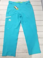 Gator Waders BRKLNE Performance Fishing Pants Mens Size Large - Light Blue