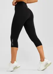 [Lorna Jane] Lotus No Chafe 7/8 Leggings in Black, Size - Small S Black
