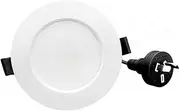 10W White Dimmable Tri Color High Efficiency Low Profile LED Aluminum Downlight with Separate Driver | 90mm Cutout | 3A Lighting