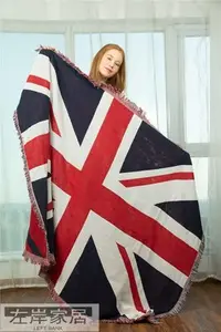 在飛比找Yahoo!奇摩拍賣優惠-優選現貨·美式LOFT鄉村復古米字旗英國國旗沙發墊防滑沙發巾