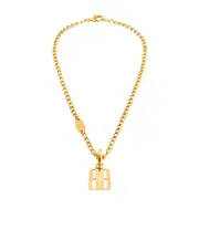 Balenciaga Nano Thin Necklace One size golden