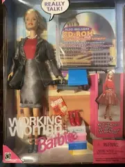 1999 Vintage Working Woman Barbie Doll With CD-Rom In Box 20548