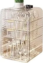 Clear Acrylic Cup Organizer, Tea Set Storage Box, Dustproof Storage Organizer, Multi-Layer Cup Storage, Space-Saving Tea Organizer, Acrylic Tea Cup Holder, Stackable Cup Organizer
