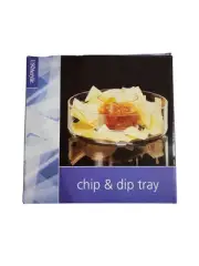 NIB - US Acrylic - 2 Piece Chip And Dip Tray Set 1999