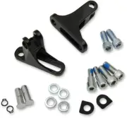 Black Passenger Footpeg Mount for Harley-Davidson Road King EFI FLHR 1996-2022