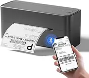 Phomemo 241BT 4X6 Wireless Thermal Label Printer for Samll Business, Bluetooth Shipping Label Maker, Label Printer for Shipping Package, Compatible with iPhone, Android, Amazon, Shopify, UPSP, Gray