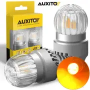AUXITO 2x 7440 7443 580 W21W Amber LED Turn Signal Light Bulb Canbus Error Free (for: Renault)