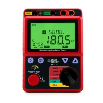 High Voltage Insulation Resistance Tester Megohmmeter 500V/1000V/2500V/5000V