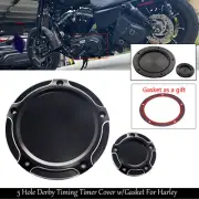 Black Derby Cover Timing Timer Cover For Harley Heritage Softail Fat Boy Touring