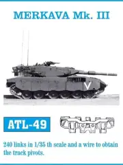 Friulmodel - Metal Tank Tracks for MERKAVA Mk. III 1/35th - ALT49