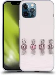 Head Case Designs Officially Licensed LebensArt Pineapples Pastels Gel Case [Military Grade Protection] Compatible with Apple iPhone 12 Pro Max