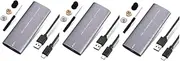 OSALADI 3pcs USB c Ssd External Hard Drive Enclosure with to USB Adapter Portable Drive Lightweight for Office/pc/Laptop