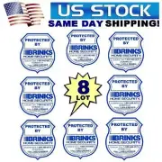 8 BRINKS home store security alarm system door window decals stickers