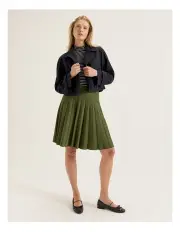 [REVIEW] Elgin Knit Skirt in Olive Green