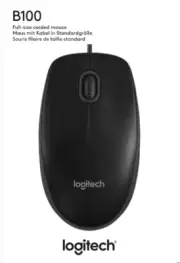 Logitech B100 WIRED USB Mouse 100 Dpi Optical Tracking - Black