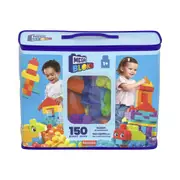 150pc Mattel Mega Bloks Building Bag Educational Building Toy 35x30cm Kids 1y+