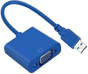 Gatuida USB 3.0 to VGA Adapter Cable Connect Monitor via USB Port Clone/Extend Display No External Power Full Support