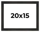 20x15 Frame Black Barnwood Picture Frame Photo Frame UV Acrylic, Acid Free