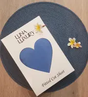 Fitted Jersey Cot Sheet Blue