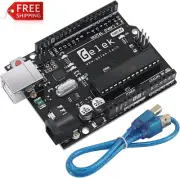 UNO R3 Microcontroller Board Compatible with Arduino Uno R3, Atmega328P and Atme