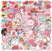 100 pcs Love Stickers for Envelopes Scrapbooking Phone Wall Envelops Water Bottles Laptop Wedding Car Window, Vinyl Waterproof Love Valentine's Day Stickers Decal for Gift.