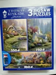 Thomas Kinkade Studios - set of 3 jigsaw puzzles #3571-5