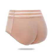 Women Padded Push Up Panties Butt Lifter Shaper Fake Ass M Mid-waist 127beige
