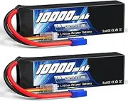 2pcs 3S 10000mAh 11.1V 120C Lipo Battery Softcase EC5 Plug Compatible with RC Car Tank Trucky Train RC Model Parts Racing Hobby