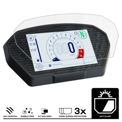TRIUMPH STREET TRIPLE RS / MOTO2 2023- Dashboard Screen Protector 3 x Anti Glare