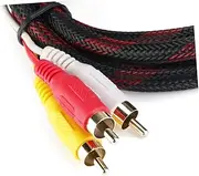 FELTECHELECTR 1.5M to Male Audio Video Convert Cable for HDTV High Signal Transfer Shielding Compatible with Home Theater Tvs and Projectors