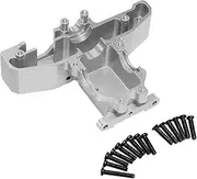 RC Car Part 1:14 RC Car Rear Gearbox Cover Trucks Accessories Aluminum Alloy Vehicles Spare Parts Rear Under Gearbox Cover, Argent