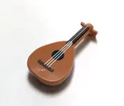 Lego - Minifigure Utensil - Brown Guitar Mandolin