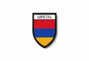 PATCH PATCHES EMBLEM IRON ON GLUE PRINT FLAG world crest armenia