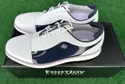Women's FJ TRADITIONS Cap Toe Golf Shoes White / Navy 7 Medium NEW IN BOX