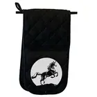 Sunset Unicorn - Novelty Double Mitt Oven Gloves Double Kitchen Chef BBQ Mitts