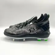 Under Armour Men’s Harper 8 Low ST Baseball Size 8 Black/Green |3026588-001|