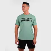 [Northern Spirit] Northern Spirit - Men's Plain Regular Fit T-Shirt - SHALE GREEN