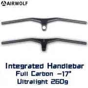 Full Carbon Fiber Integrated MTB Handlebar Stem Mountain Bike Flat Bar 28.6mm