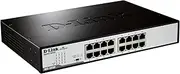 D-Link DGS-1016D 16-Port Gigabit Unmanaged Switch - High-Speed Ethernet Network Switch with Energy-Efficient Features, Metal Housing for Durability, Fanless Design for Quiet Operation