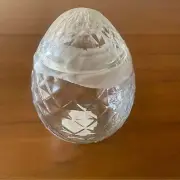 Clear Glass Egg Jar Container Target Bullseye Playground New