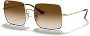 [Ray-Ban] Square Non Polarised Sunglasses, RB1971, Arista Gold & Light Brown Gradient, 54mm
