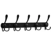 Wall Mount Coat Hook Metal Coat Hanger for Hanging Clothes Black Wall Coat Ho...