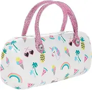 [Healeved] Handheld Eyeglasses Organizer Boys and Girls Sunglasses Case Fun Design Glasses Storage Box