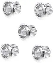 Mikinona 6pcs String Caliper Fixing Ring Bushing Guitar Tuner Tuning Key Machine Silver