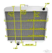4 Row Kool Champion Radiator for 1967 Ford Galaxie V8 Engine #MC67GL (for: Ford)